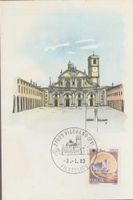CARTOLINA SANDRO MADONNA # 124 VIGEVANO ANNULLO FILATELICO