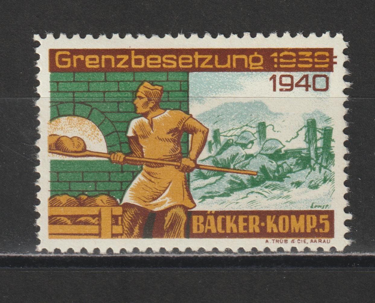 Alle Briefmarken: Bäcker Nr. 10/1 * – Gebraucht aus Siebnen von Fstaehli