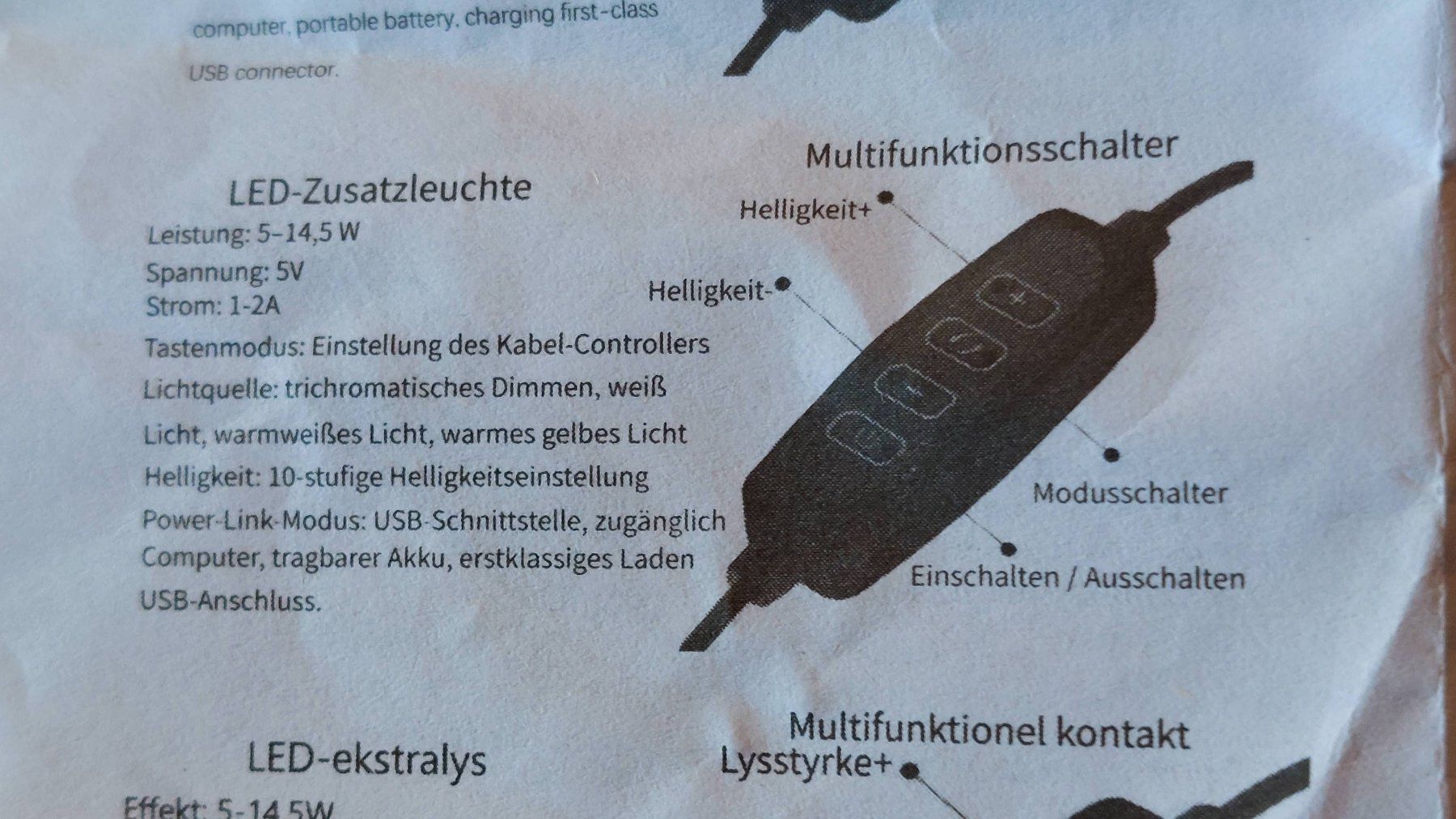 Lampes: Ringlicht mit Stativ, USB Anschluss, neu originalverpackt – Neuf avec emballage d'origine à Zollikofen par Blackie 3
