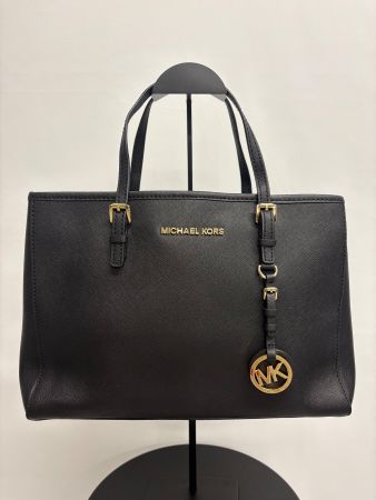 Michael Kors Jet Set Travel Tote Bag Tasche schwarz gold