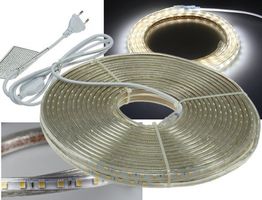 LED-Stripe "Ultra-Bright" 230V, 20m 630 Lumen/Meter, weiss