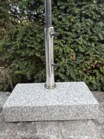 Sonnenschirmständer Granit mit Edelstahlrohr für Aussenberei