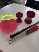 Jonglier-Set: Teller, Diabolos, Devil-Sticks gebraucht