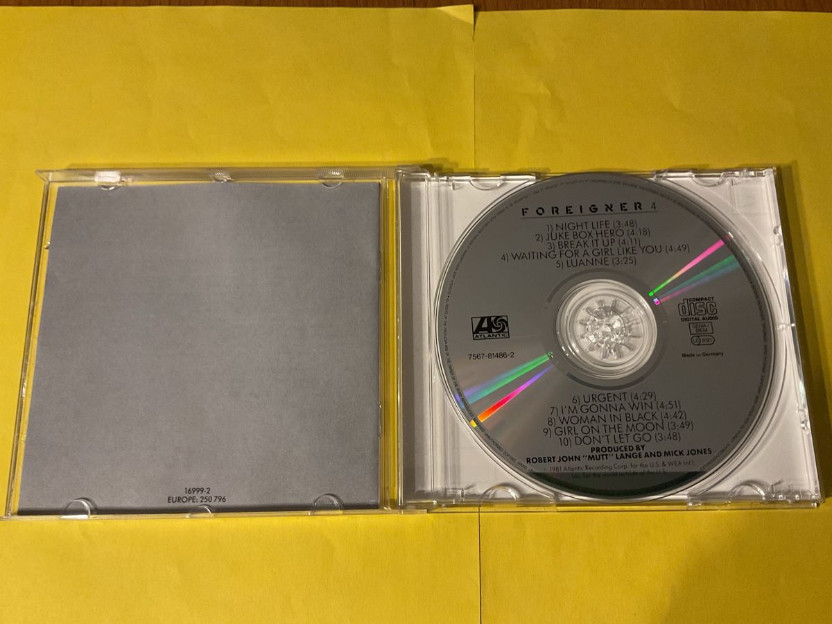 CDs: Foreigner - 4 - CD - Top Zustand -1981 – Gebraucht aus Steinach von Quarkie 1