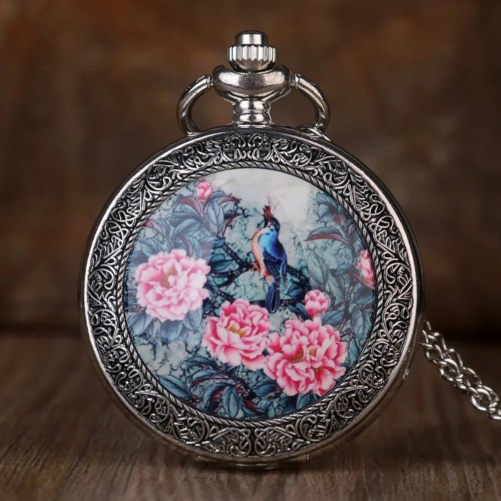 Orologi: Taschenuhr Halskette Vogel schwarz – Nuovo e nell'imballaggio originale da Gurmels venduto da Swisspod