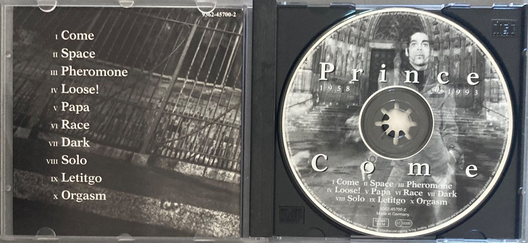 CDs: PRINCE - COME – D'occasion à Poliez-Pittet par Newtown-Records 2