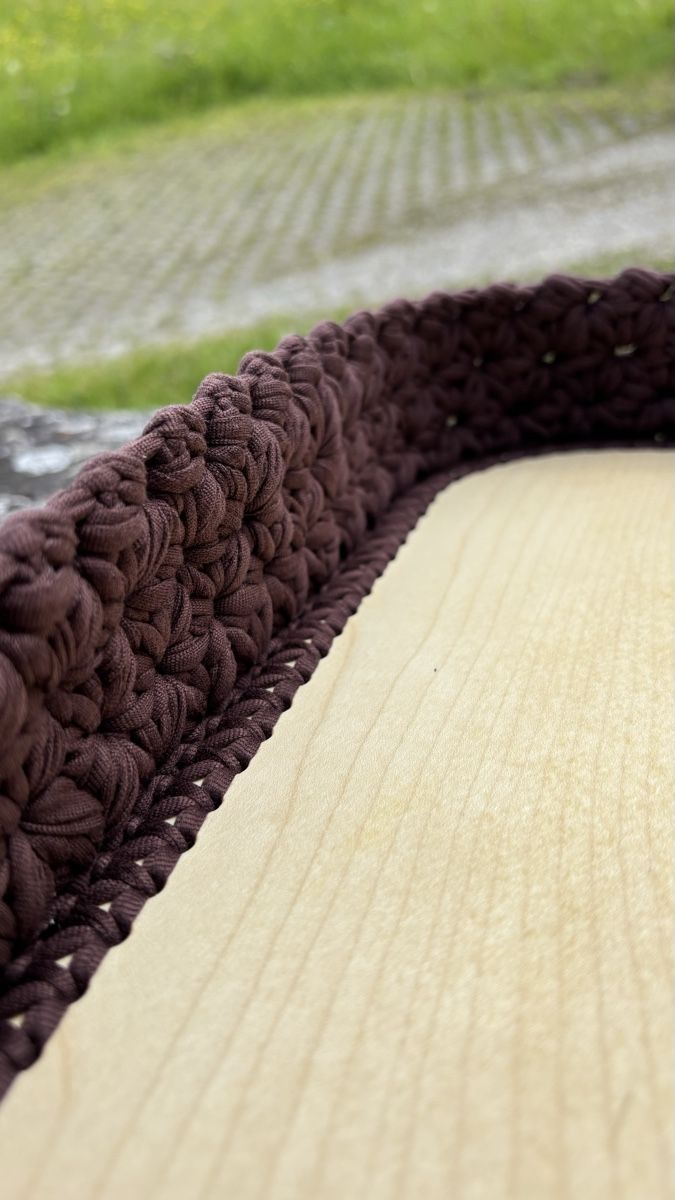 Altro per la casa: Neu Häkelkorb mit Ahornholzboden – Nuovo (secondo la descrizione) da Bichwil venduto da VintaCraftStudio 4
