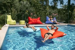Schwimm Sitzsack jeansblau