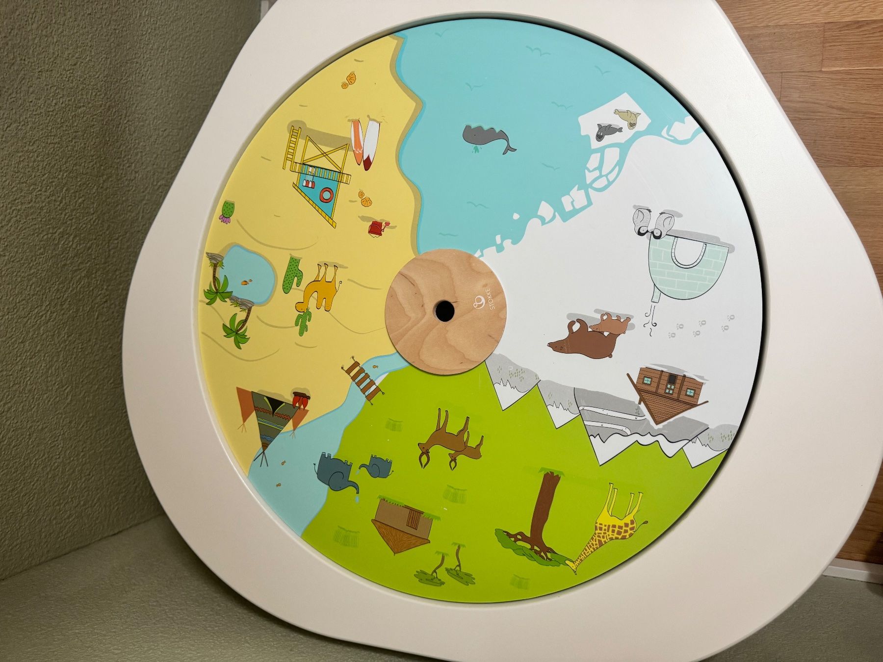 Tischset: Stokke Multifunktionsspieltisch in weiss – Gebraucht aus Hombrechtikon von Sonne127 4