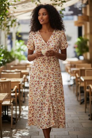 Grace & Mila robe longue beige neuve
