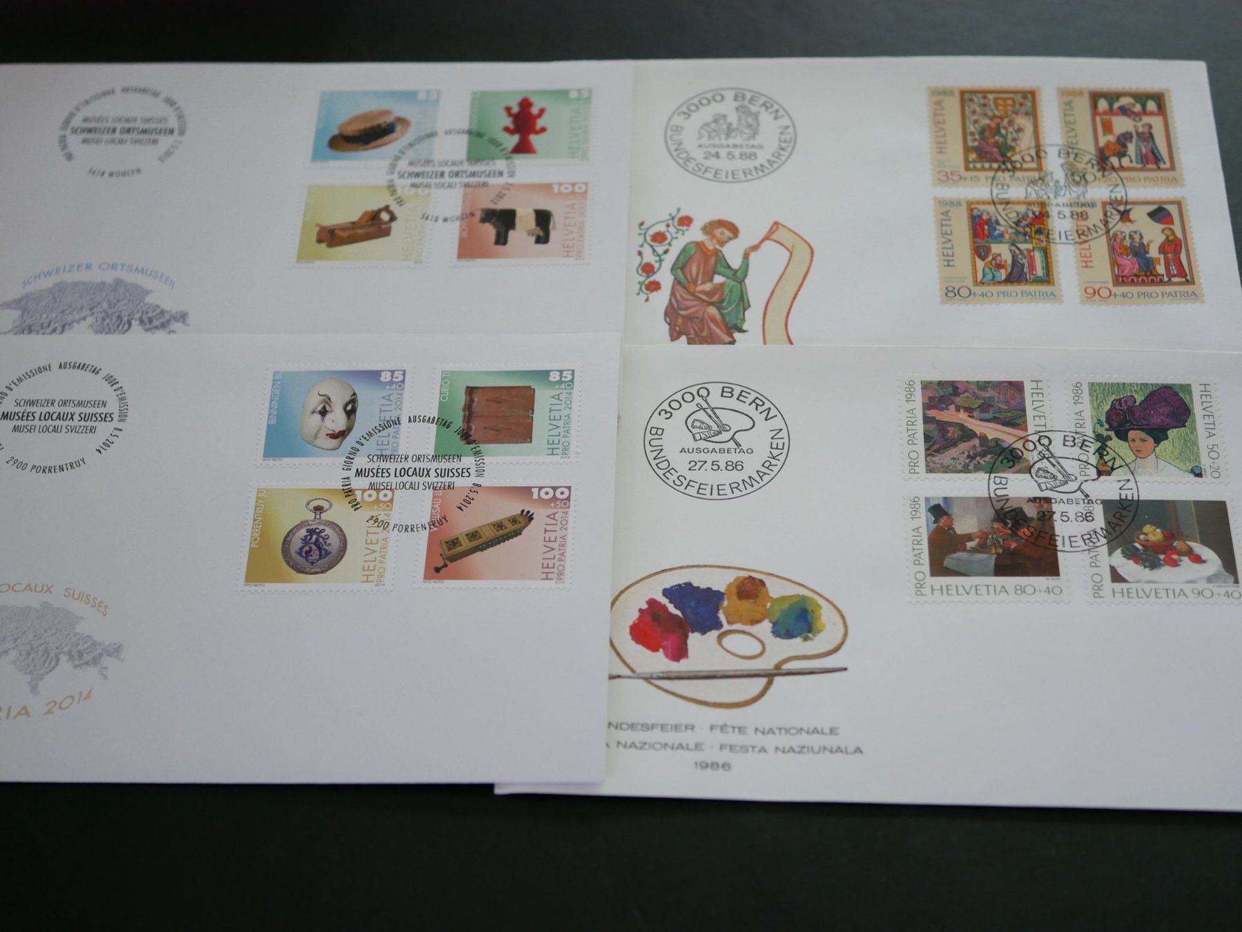 Tutti i francobolli: 12 x Sonderbriefe Pro Patria ***TOP** – Nuovo e nell'imballaggio originale da Kreuzlingen venduto da Samson01 2