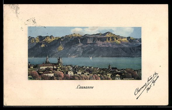 Cartoline postali: Lausanne, Ortsansicht mit Kathedrale, Se – Usato da Berlin venduto da bartko-reher