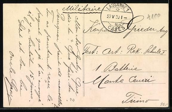Cartoline postali: Lausanne, Vue générale vers Sauvabelin – Usato da Berlin venduto da bartko-reher 1