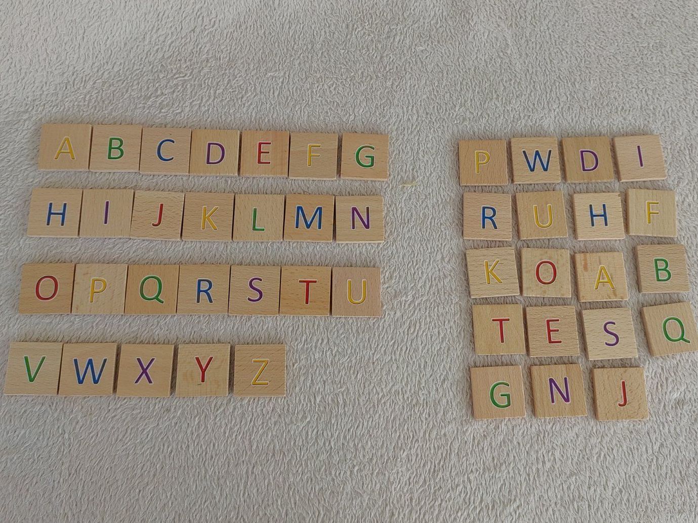Giochi: Holz Lernbox mit Alphabet – Usato da Strengelbach venduto da Phorensic_30 4