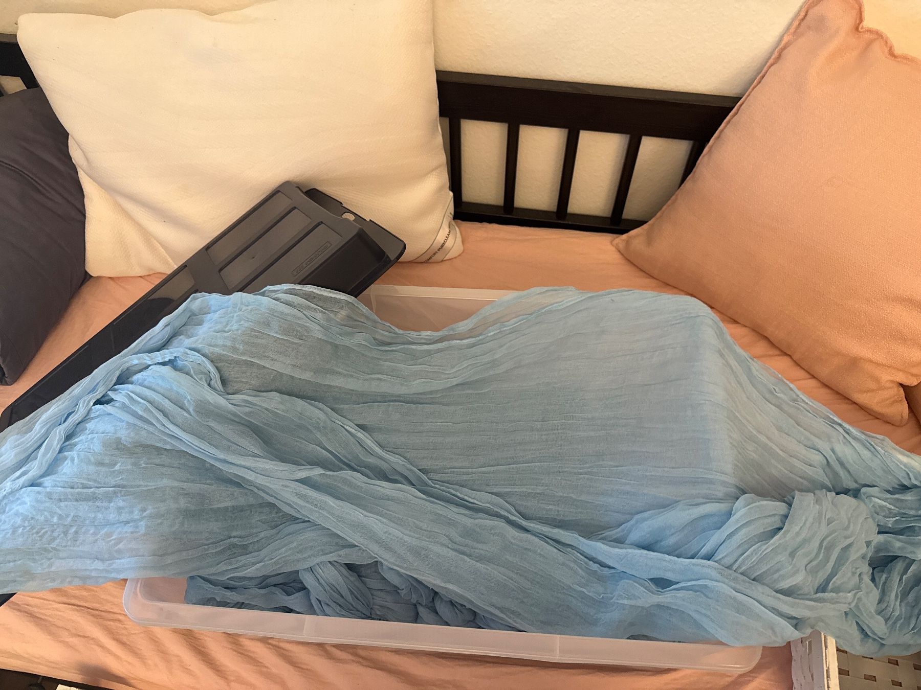 Tessuti: 20x Tülltücher dusty blue – Nuovo (secondo la descrizione) da Horgen venduto da smaally 5