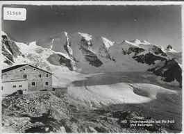 Diavolezzahütte mit Piz Palü