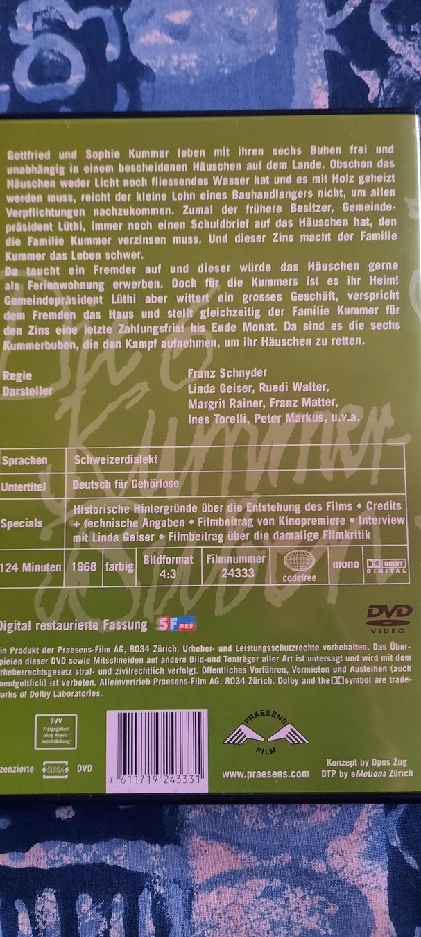 Alle DVDs: DVD - Die 6 Kummerbuben - Schweizer Filmklassiker – Gebraucht aus Konolfingen von the_5fqm 1