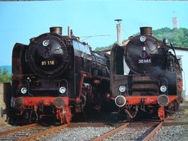 Deutsche Schnellzug- und Güterzuglok BR 01 118 + 50 685