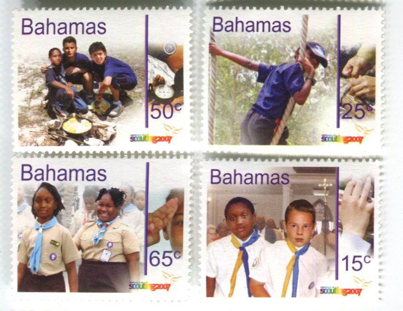 Tutti i francobolli: Briefmarken "Pfadfinder". Bahamas – Nuovo e nell'imballaggio originale da Basel venduto da Butsch5