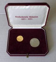 250Fr. GOLD und 20Fr. Silber 1991 - im original Etui