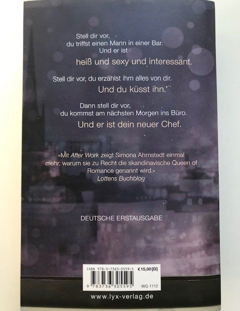 Libri: After Work  von Simona Ahrnstedt – Usato da Zürich venduto da popcorn67 2