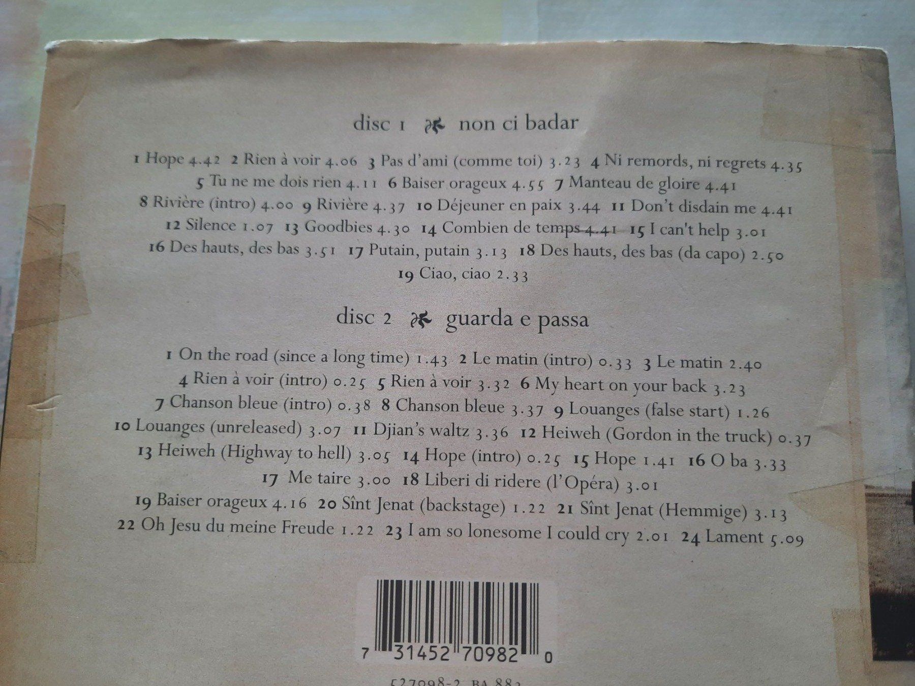 CD: CD Stephan Eicher - No ci badar, guarda e passa – Usato da Pully venduto da bro_n52j 3