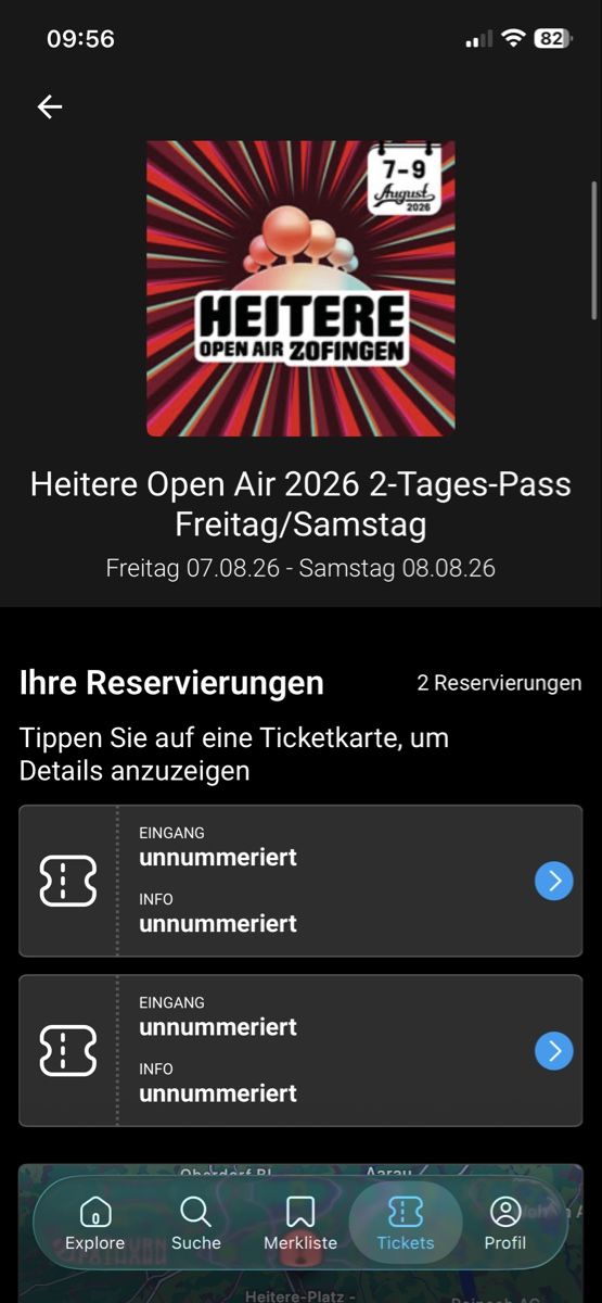 Billets: 2x Heitere Openair 2-Tages-Pass Freitag/Samstag – Neuf avec emballage d'origine à Liebefeld par CelineM04