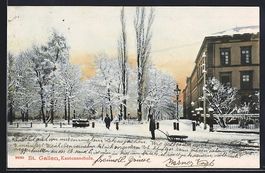 AK St. Gallen, Kantonsschule im Schnee