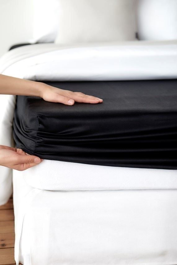 Biancheria da letto: HIT  JERSEY-FIX 120x200cm Schwarz – Nuovo (secondo la descrizione) da Oensingen venduto da directshop24 2