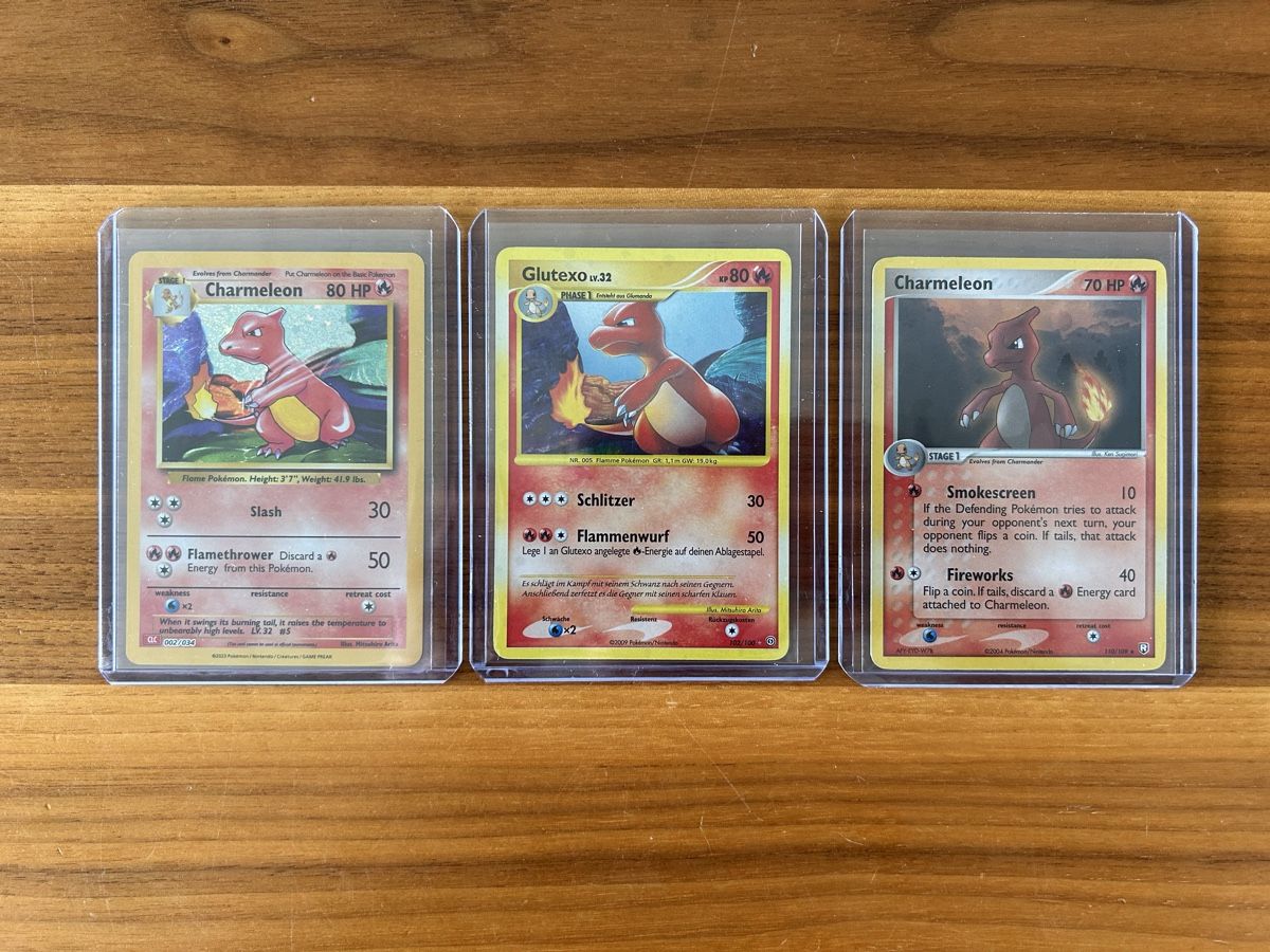 Pokémon Sammelbilder & Trading cards: Charmander & Charmeleon Holo Collection – Gebraucht aus Willerzell von  1