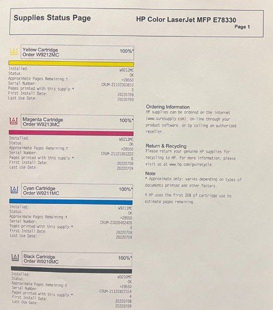 Hewlett Packard Stampanti: HP Color LaserJet Managed MFP E78330dn, neu, Top Angebot – Nuovo (secondo la descrizione) da Glattbrugg venduto da copytron 8
