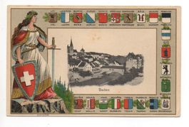 Präge-AK HELVETIA Baden