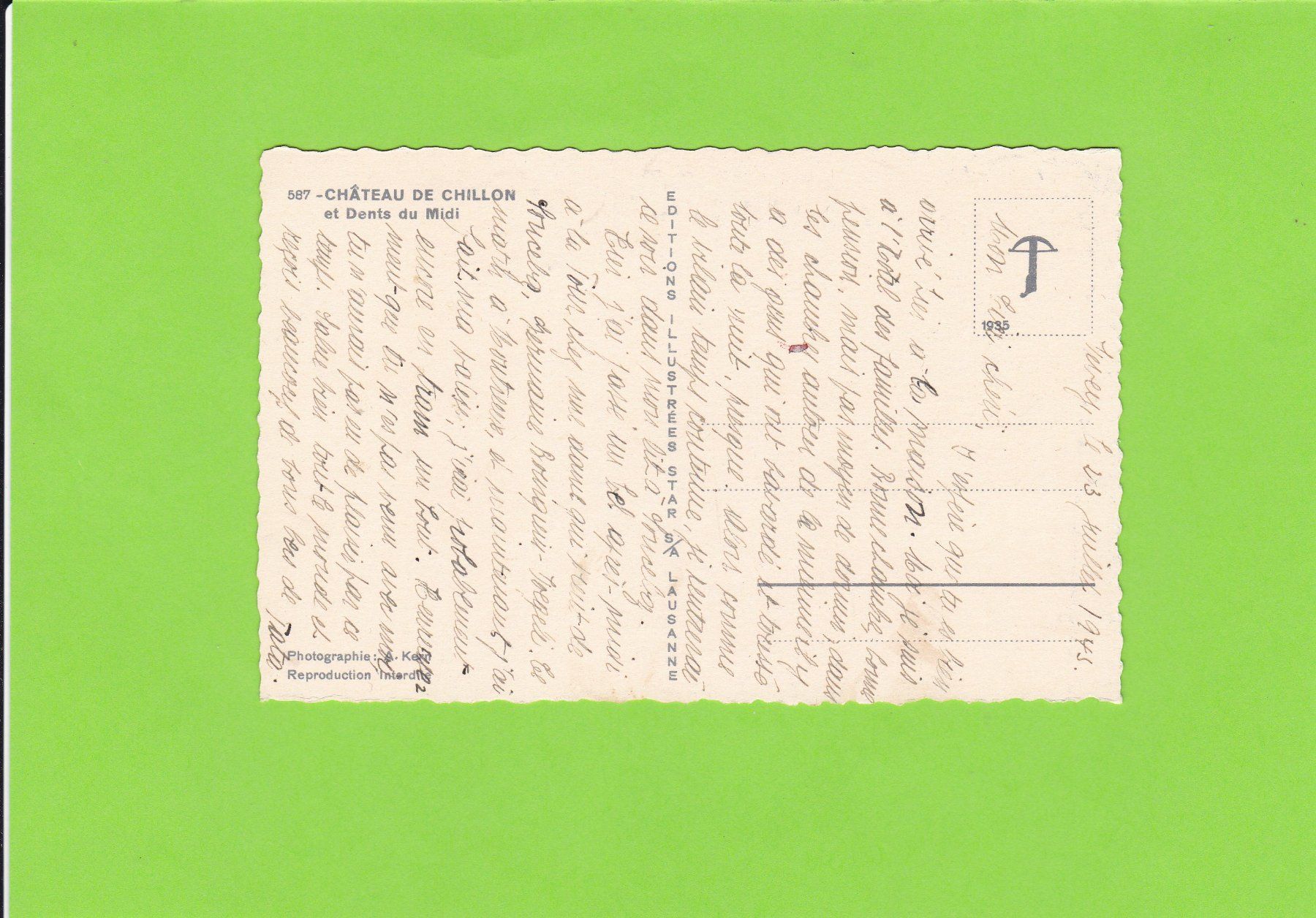 Cartoline postali: Chillon – Usato da St. Peterzell venduto da neckertal 1