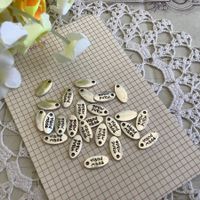 25x Anhanger Handmade Silver Look