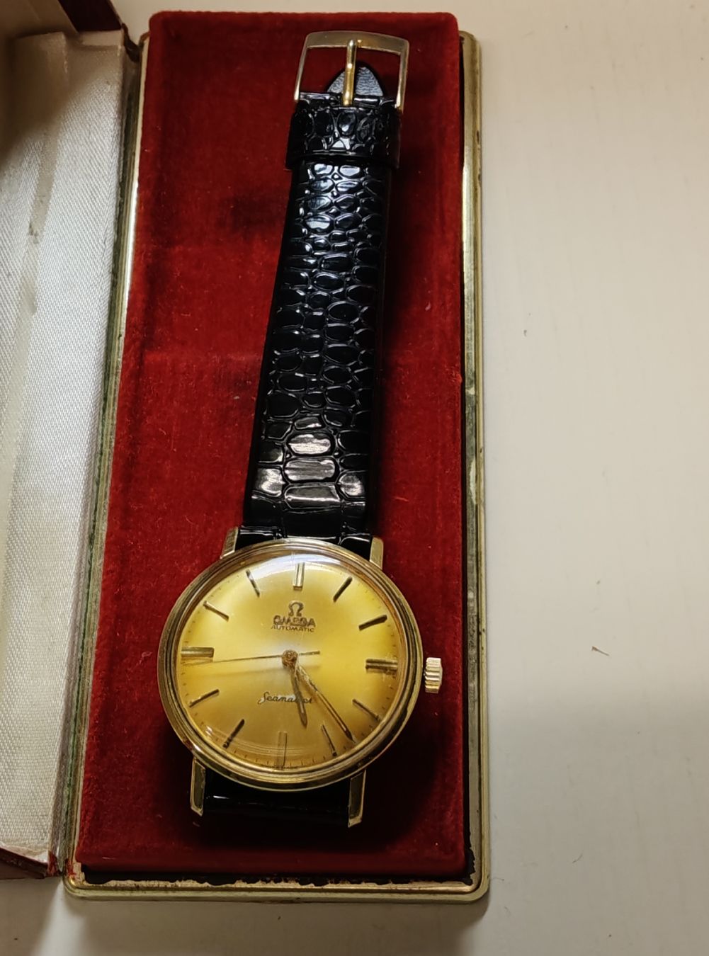 Omega Orologi: Omega Seamaster, 18k cadran léopard tropical réf 2846.2SC – Usato da Boll venduto da BollArtAntik 1