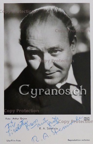 Autografi: Robert A. Stemmle (1903-1973) Regisseur - Autogramm – Usato da Dietikon venduto da cyranos.ch