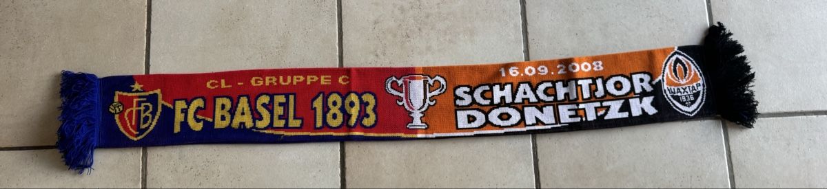 FC Basel Foulard & Sciarpe: Fc Basel - Schachtjor Donetzk Schal – Usato da Lenzburg venduto da Meister_k 1