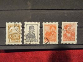 Briefmarken, UdSSR, 4 Stück