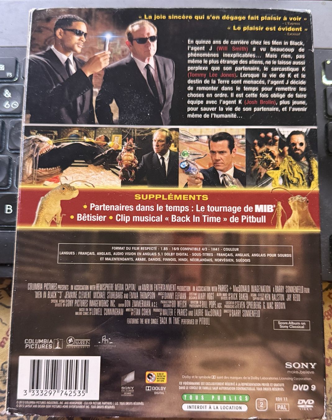 Tutti i DVDs: Men in Black 3 (2012) - DVD – Usato da Semsales venduto da __Florian__ 2