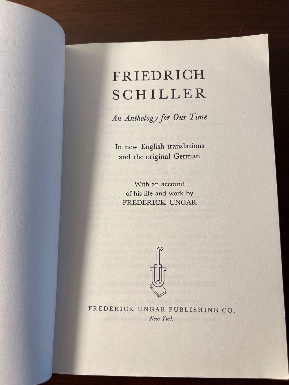Bücher: Buch - Friedrich Schiller, An Anthology for our time – Gebraucht aus Luzern von Jiggy_8898 4