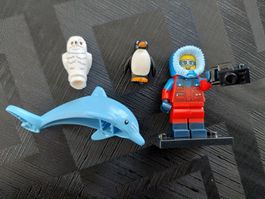 Lego Minifigur Naturfotografin Serie 16, Delfin, Eule