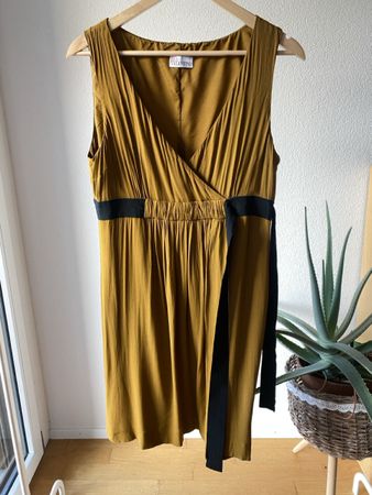 Red Valentino Kleid / Robe Olivgold Gr.46 IT 🌿