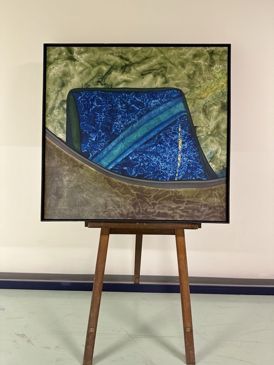 Dipinti: Grand tableau abstrait, art moderne- Vogel Pierre. – Usato da Genève venduto da Tom6