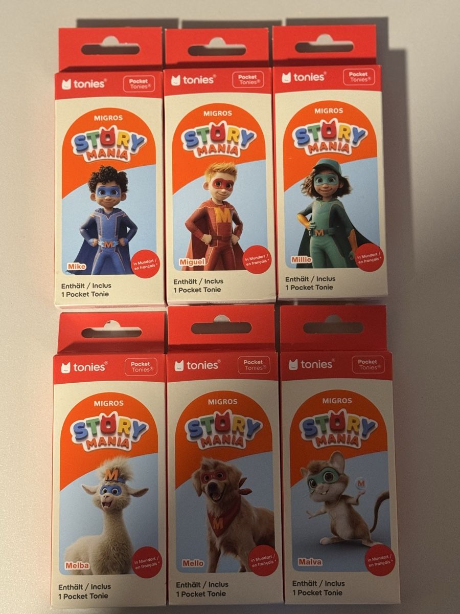 Migros Giocattoli: Alle 6x MigrosTonie – Nuovo e nell'imballaggio originale da Rengg venduto da mischtgable01