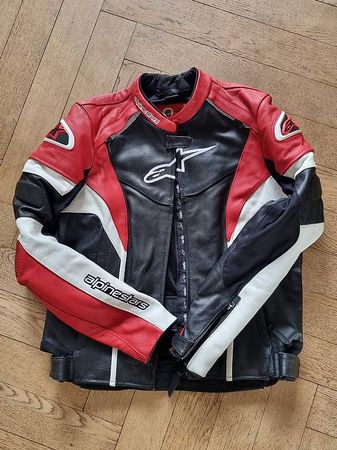 Veste moto cuir Alpinestars  EU 48 - Taille suisse 38