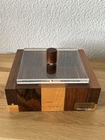 Vintage Design Schatulle Italien Holz mit Plexiglas Mid Cent