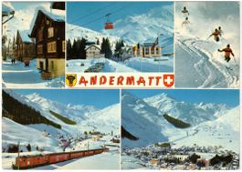 Andermatt - 5 Bild AK