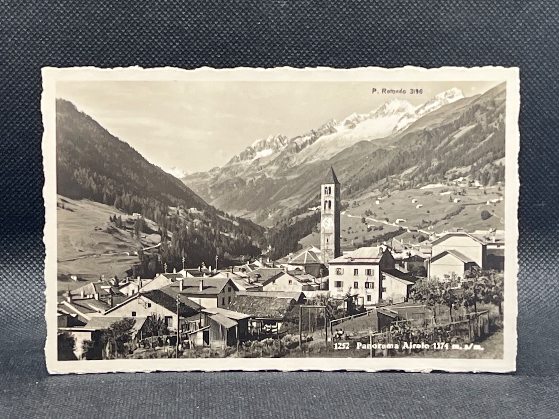 Ansichtskarten: Panorama Airolo 1174m s/m. – Gebraucht aus Widnau von Brusi9