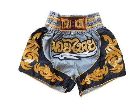 **Muay Thai Shorts Unisex Grau M-3XL MMA Boxen Training Spor