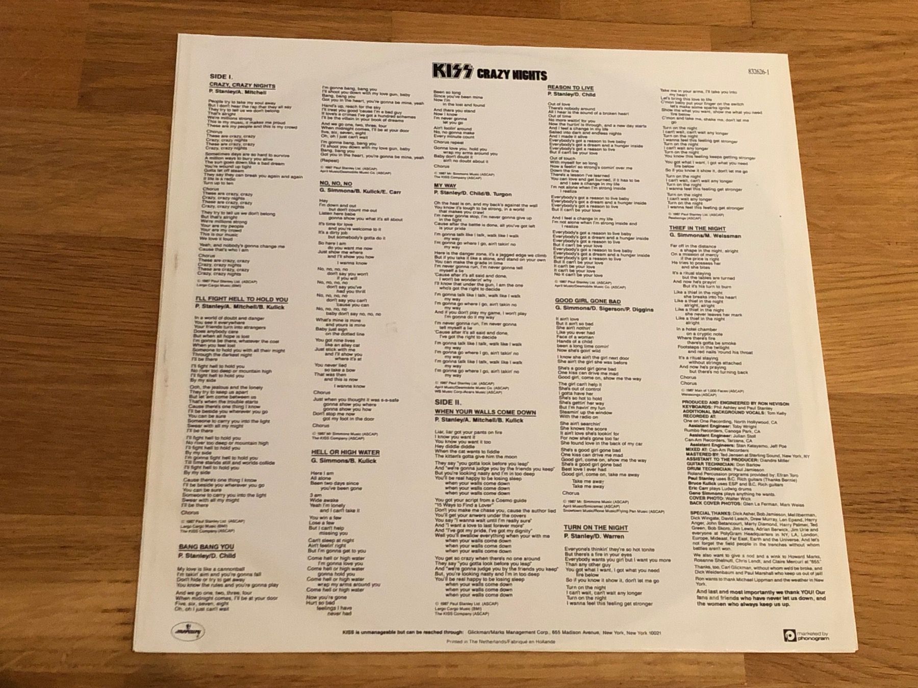 Dischi in vinile: Kiss. 1987. Crazy Nights – Usato da Faulensee venduto da Mizuno06 3